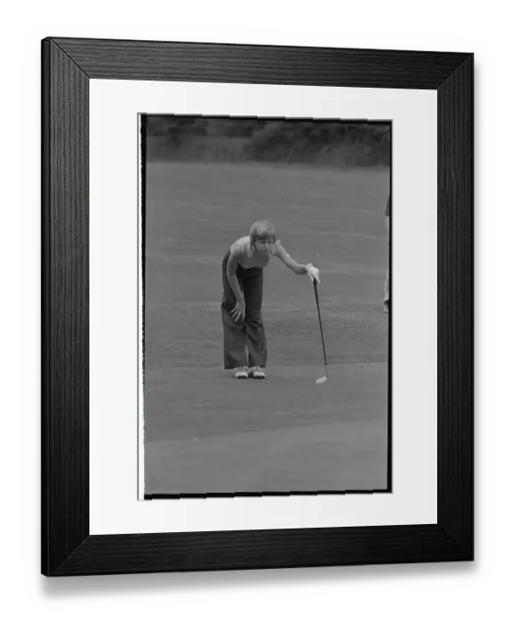 Framed Print : Laura Baugh Studying Shot Framed Print : Laura Baugh Studying Shot