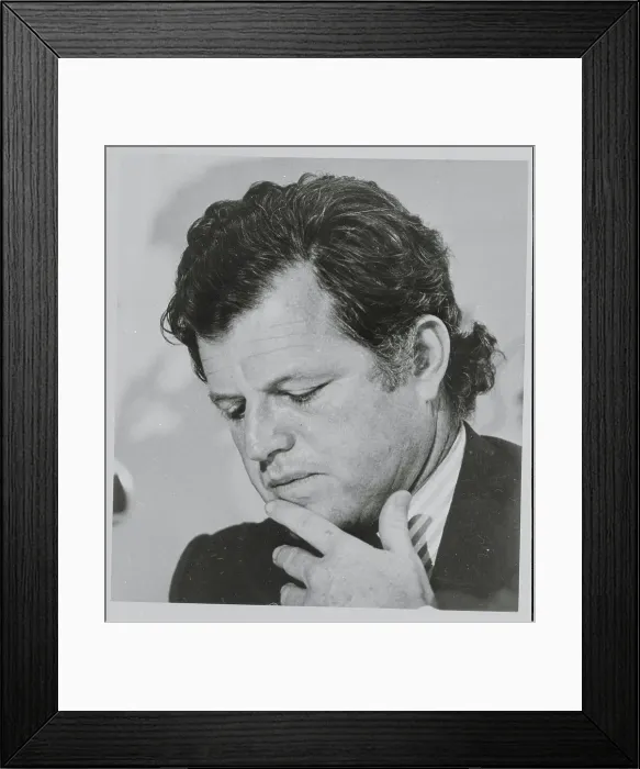 Framed Print : Portrait of Edward Moore Kennedy Framed Print : Portrait of Edward Moore Kennedy