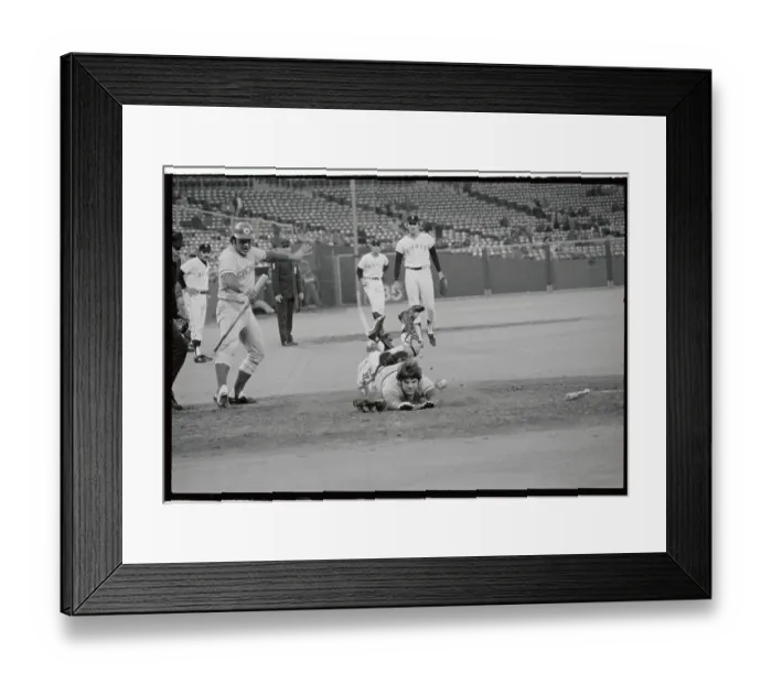 Framed Print : Pete Rose Sliding Into Home Framed Print : Pete Rose Sliding Into Home
