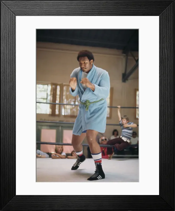 Framed Print : Heavyweight Champion George Foreman Framed Print : Heavyweight Champion George Foreman