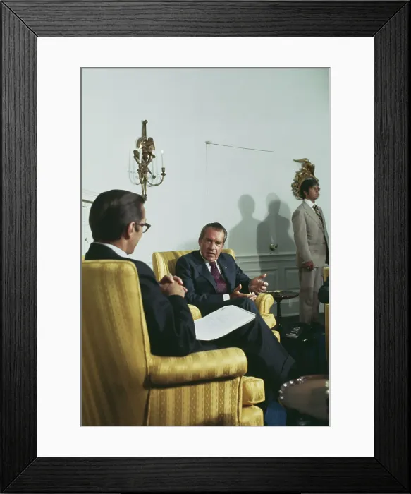 Framed Print : President Nixon In White House Meeting Framed Print : President Nixon In White House Meeting
