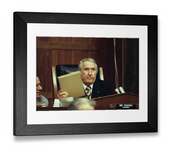 Framed Print : Politician Peter Rodino Framed Print : Politician Peter Rodino