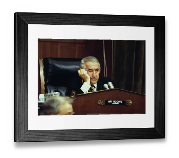 Framed Print : Politician Peter Rodino Framed Print : Politician Peter Rodino
