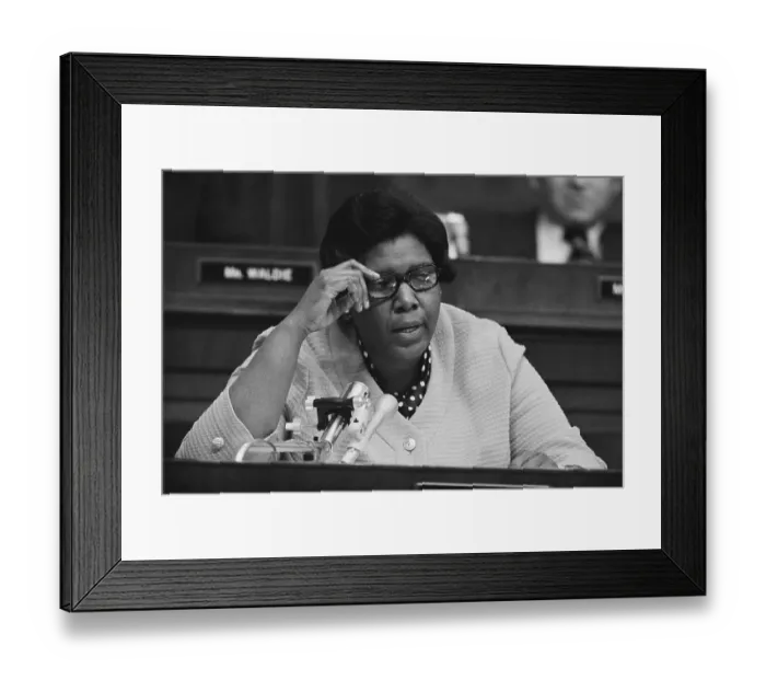 Framed Print : Congresswoman Barbara Jordan at Nixon Impeachment Hearing Framed Print : Congresswoman Barbara Jordan at Nixon Impeachment Hearing