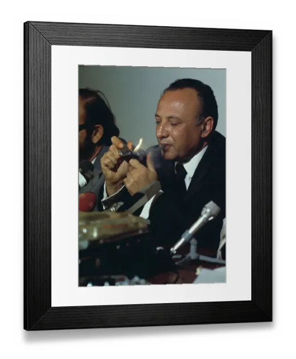 Framed Print : Cypriot Politician Glafkos Clerides Framed Print : Cypriot Politician Glafkos Clerides