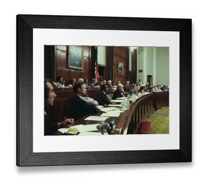 Framed Print : President Nixon Impeachment Debate Framed Print : President Nixon Impeachment Debate