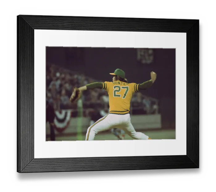 Framed Print : Baseball Player Jim Hunter Framed Print : Baseball Player Jim Hunter