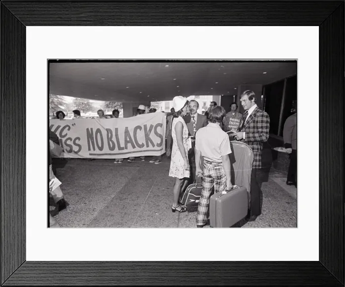 Framed Print : Ken Brett Outside Demonstration Framed Print : Ken Brett Outside Demonstration