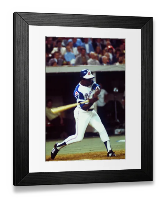 Framed Print : Hank Aaron Batting in All-Star Game Framed Print : Hank Aaron Batting in All-Star Game