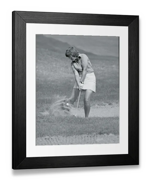 Framed Print : Golfer Sandra Haynie