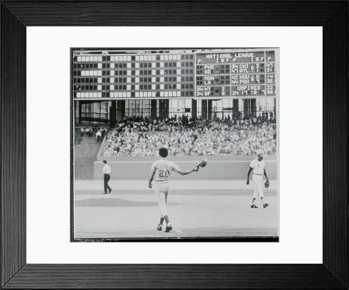 Framed Print : Cesar Geronimo Throwing His Hat Framed Print : Cesar Geronimo Throwing His Hat