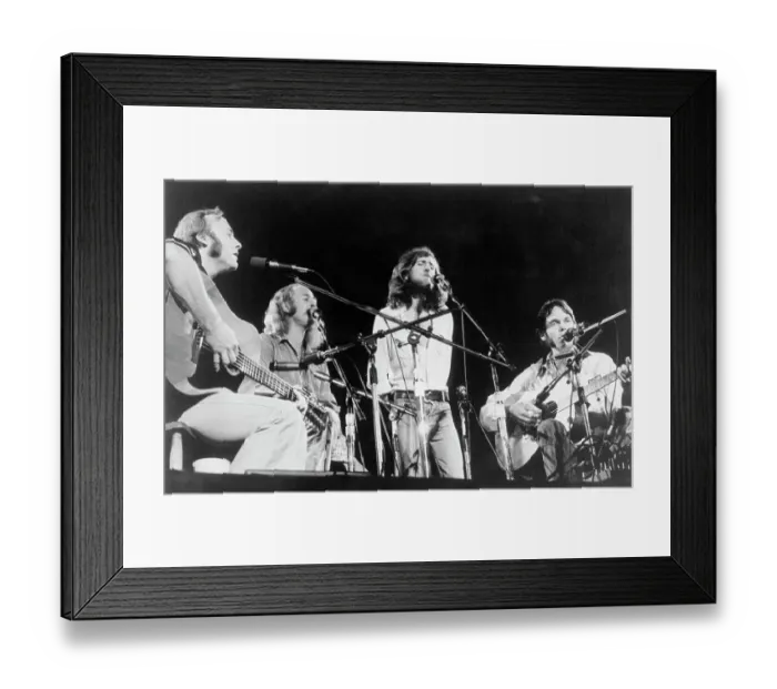 Framed Print : Crosby, Stills, Nash And Young Onstage Framed Print : Crosby, Stills, Nash And Young Onstage