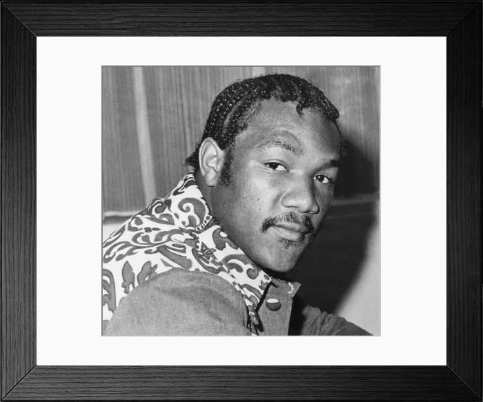 Framed Print : George Foreman Shown With Braids Framed Print : George Foreman Shown With Braids
