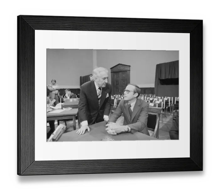 Framed Print : John Dean and Peter Rodino at Watergate Hearings Framed Print : John Dean and Peter Rodino at Watergate Hearings