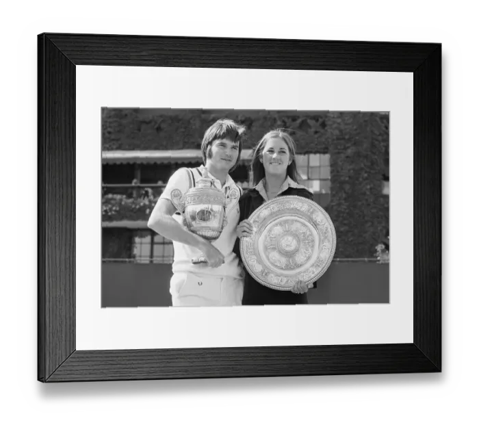 Framed Print : Chris Evert and Jimmy Connors Framed Print : Chris Evert and Jimmy Connors