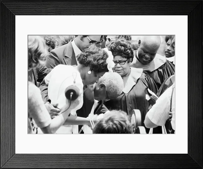 Framed Print : Alberta King's Funeral Framed Print : Alberta King's Funeral