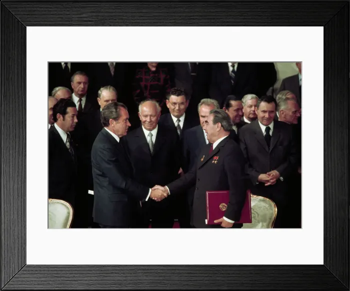 Framed Print : Leonid Brezhnev and Richard Nixon Framed Print : Leonid Brezhnev and Richard Nixon