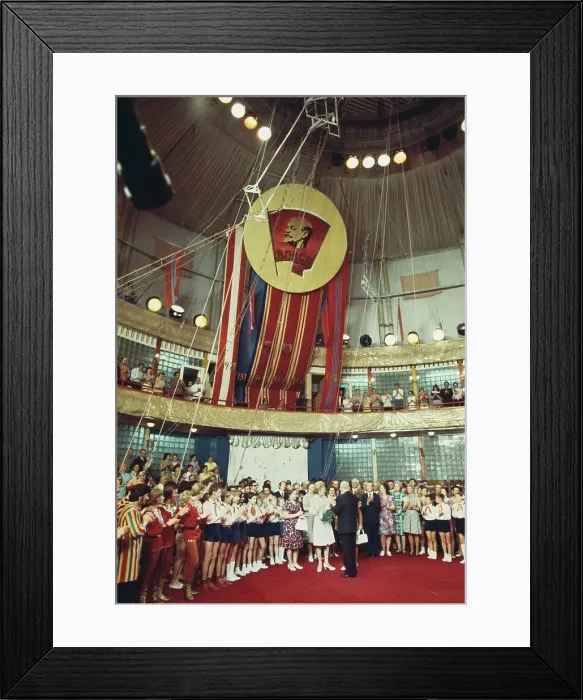 Framed Print : Pat Nixon Visits Soviet Gymnast School Framed Print : Pat Nixon Visits Soviet Gymnast School