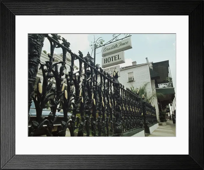 Framed Print : Cornstalk Fence Hotel Framed Print : Cornstalk Fence Hotel