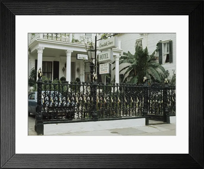 Framed Print : Cornstalk Fence Hotel Framed Print : Cornstalk Fence Hotel