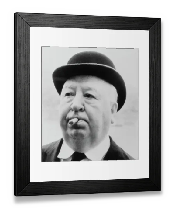Framed Print : Director Alfred Hitchcock Framed Print : Director Alfred Hitchcock