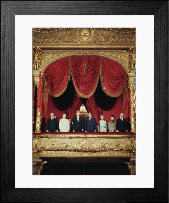 Framed Print : Nixon And Brezhnev At Bolshoi Theatre Framed Print : Nixon And Brezhnev At Bolshoi Theatre