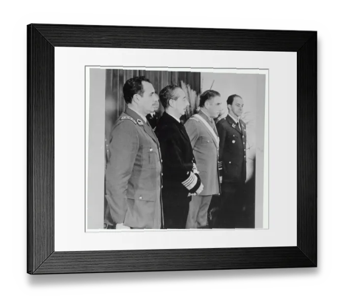 Framed Print : Military Officials Standing During Ceremonies Framed Print : Military Officials Standing During Ceremonies
