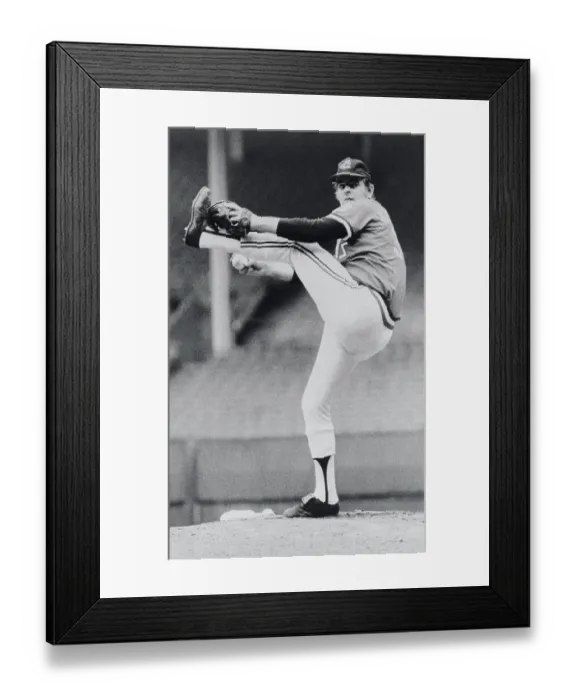 Framed Print : Portrait of Gaylord Perry Pitching Framed Print : Portrait of Gaylord Perry Pitching