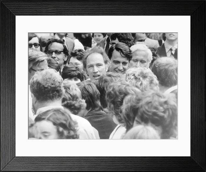 Framed Print : Pierre Elliott Trudeau Campaigning Framed Print : Pierre Elliott Trudeau Campaigning