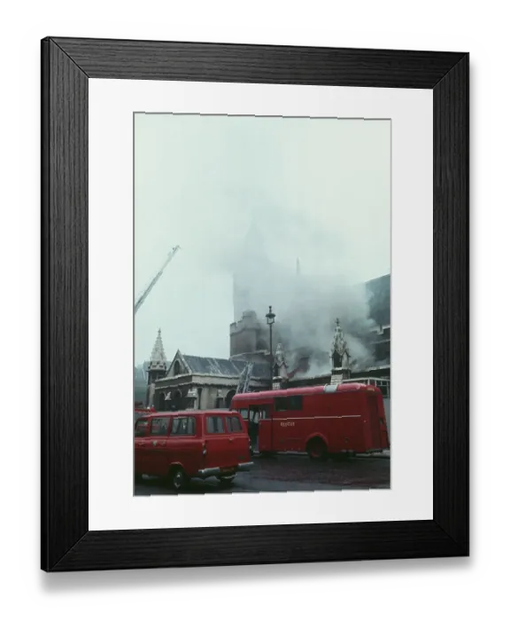 Framed Print : Bomb Explosion At Houses Of Parliament Framed Print : Bomb Explosion At Houses Of Parliament