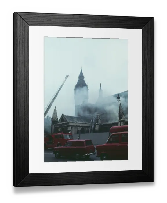 Framed Print : Bomb Explosion At Houses Of Parliament Framed Print : Bomb Explosion At Houses Of Parliament
