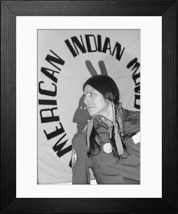 Framed Print : D.Banks, Am.Indian Movement Natl.Executiv Framed Print : D.Banks, Am.Indian Movement Natl.Executiv