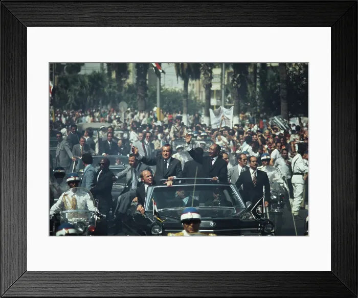 Framed Print : President Nixon And President Sadat In Egypt Framed Print : President Nixon And President Sadat In Egypt