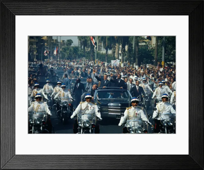 Framed Print : Richard Nixon and President Sadat Framed Print : Richard Nixon and President Sadat