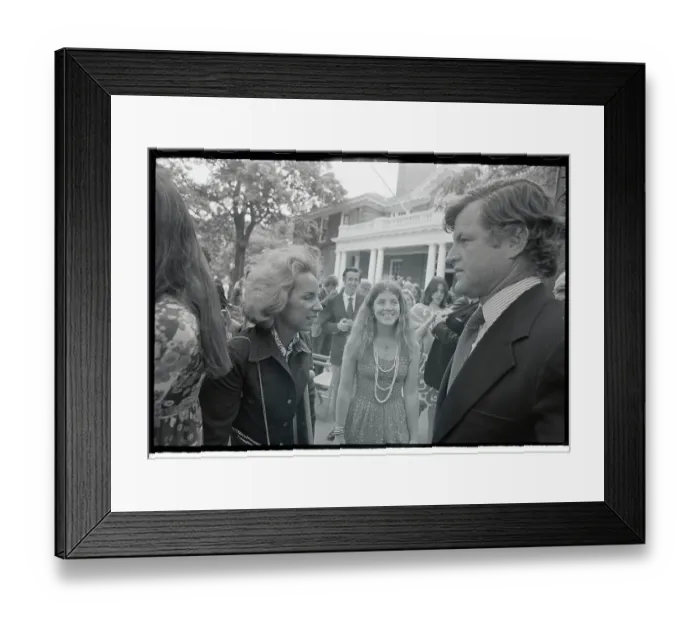 Framed Print : Ethel Kennedy and Family Members at School Commencement Event Framed Print : Ethel Kennedy and Family Members at School Commencement Event