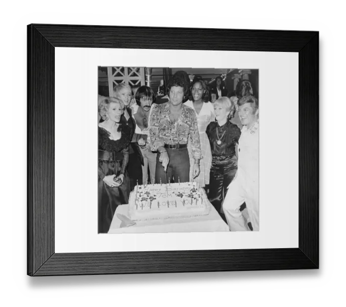 Framed Print : Portrait of Debbie Reynolds and Other Notables at Tom Jones Birthday Party Framed Print : Portrait of Debbie Reynolds and Other Notables at Tom Jones Birthday Party