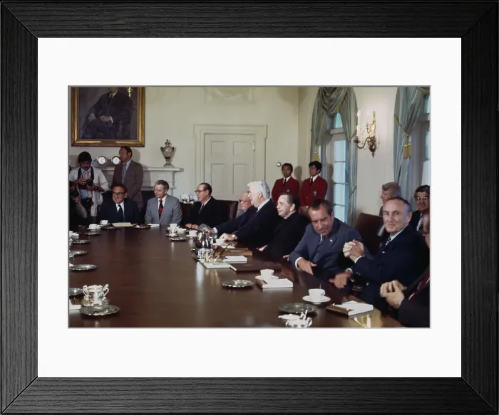 Framed Print : Kissinger And Nixon At The White House Framed Print : Kissinger And Nixon At The White House