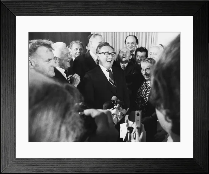 Framed Print : Henry Kissinger With Golda Meir Framed Print : Henry Kissinger With Golda Meir