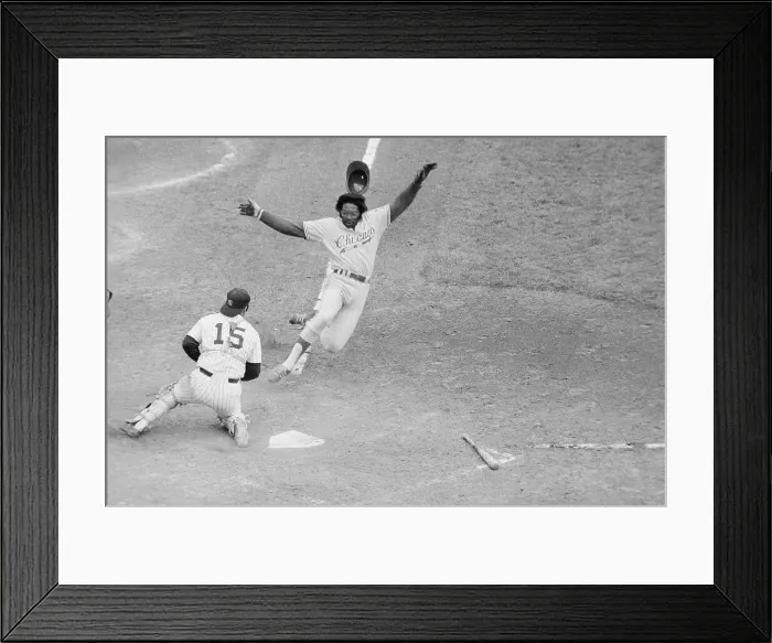 Framed Print : Dick Allen Sliding into Home Plate Framed Print : Dick Allen Sliding into Home Plate