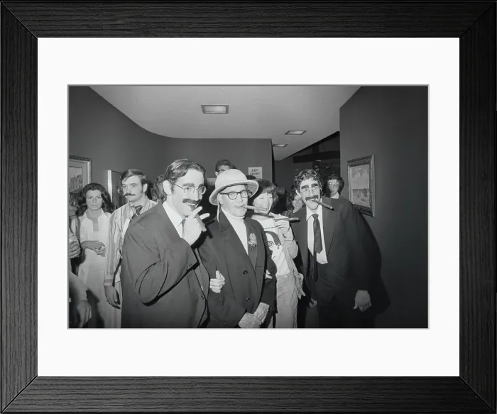 Framed Print : Groucho Marx Holding a Cigar Framed Print : Groucho Marx Holding a Cigar