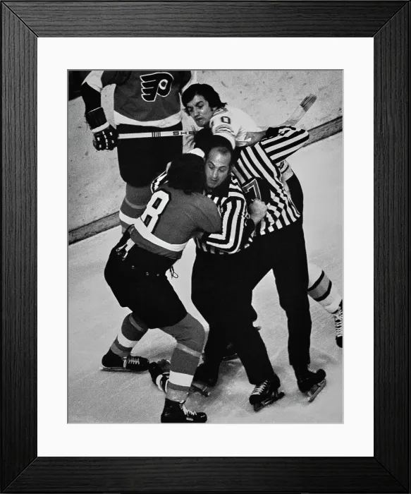 Framed Print : Bruins Vs Flyers Ice Hockey Fight Framed Print : Bruins Vs Flyers Ice Hockey Fight