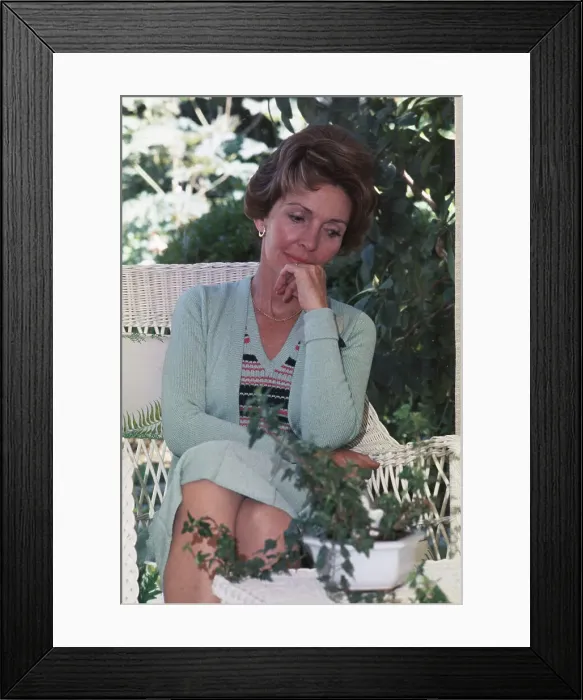 Framed Print : Nancy Reagan At Home