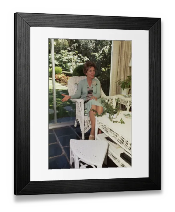 Framed Print : Nancy Reagan At Home Framed Print : Nancy Reagan At Home
