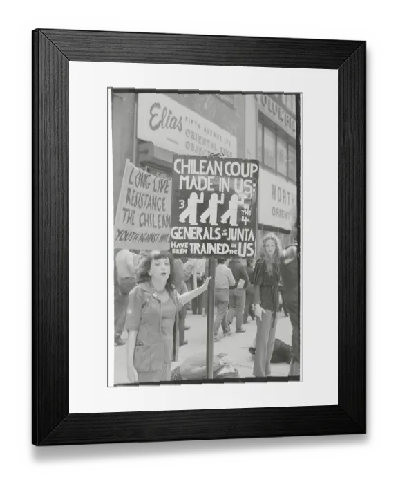 Framed Print : Demonstrators Protesting Framed Print : Demonstrators Protesting