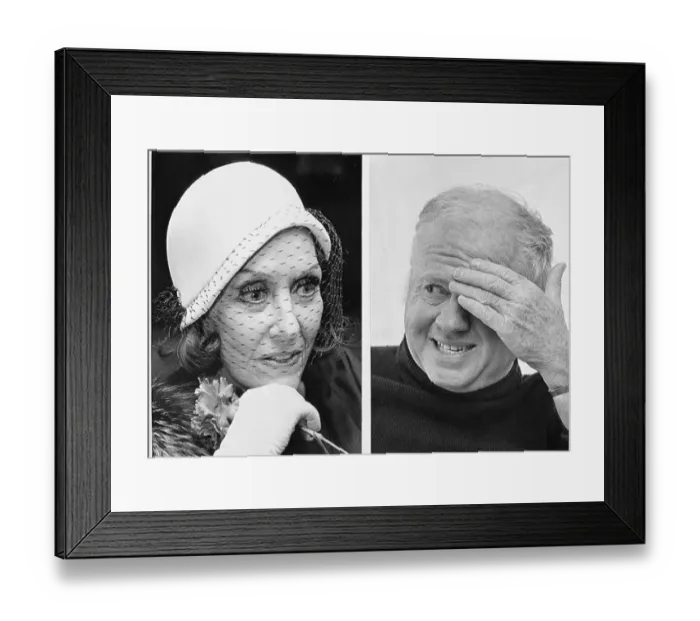 Framed Print : Mickey Rooney and Gloria Swanson Framed Print : Mickey Rooney and Gloria Swanson