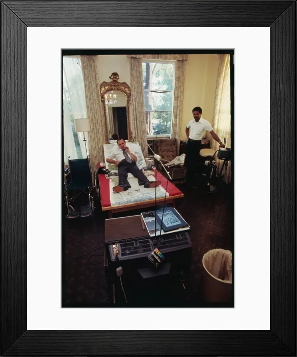 Framed Print : George C Wallace Watching Election Returns Framed Print : George C Wallace Watching Election Returns
