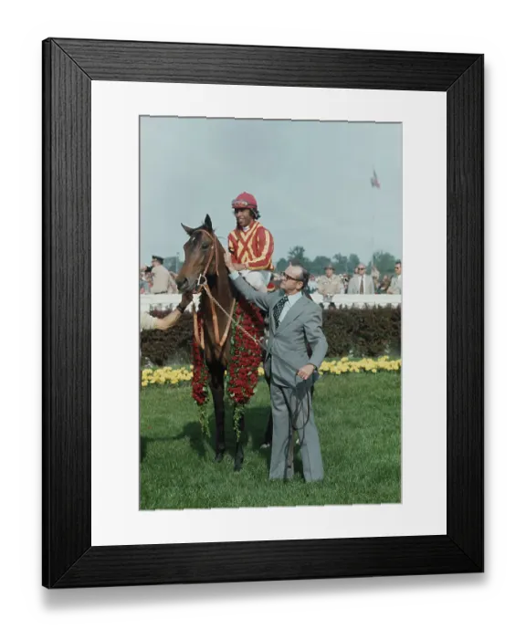 Framed Print : Woody Stephens With Angel Cordero On Cannonade Framed Print : Woody Stephens With Angel Cordero On Cannonade