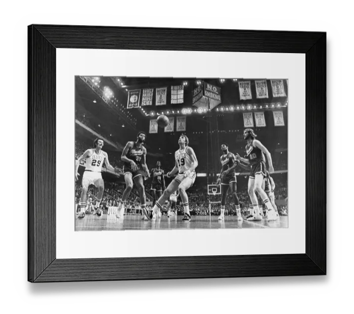 Framed Print : NBA Players Around Ball Framed Print : NBA Players Around Ball