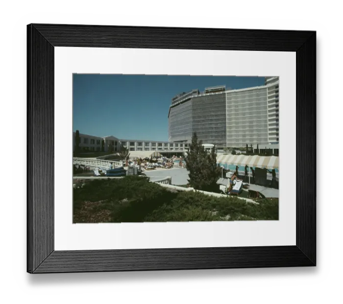 Framed Print : Poolside View At Caesar's Palace Framed Print : Poolside View At Caesar's Palace