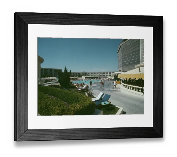 Framed Print : Caesar's Palace Pool Area Framed Print : Caesar's Palace Pool Area